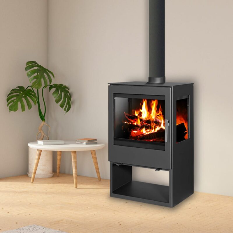 Estufa de leña - BELLEZA MODENA VISION Triple vidrio - 10 kW