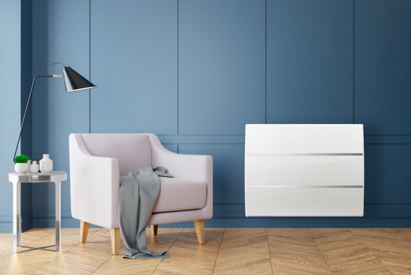 Radiador eléctrico cerámico 1000 W HJM Evelyn II horizontal blanco - Imagen 3