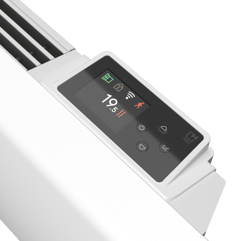 Radiador eléctrico conectado a inercia seca 1000 W NOIROT Caldera II - Imagen 3