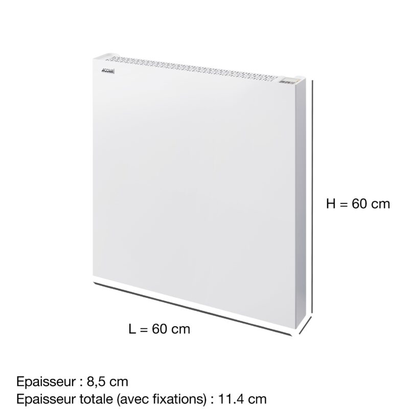 Radiador eléctrico conectado a inercia seca ARLAN 1500W ACOVA - Imagen 4