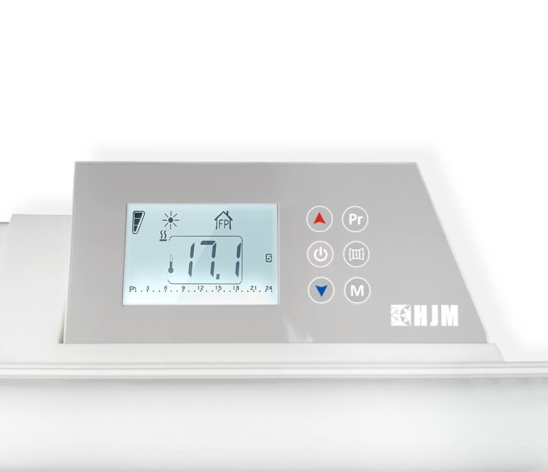 Radiador eléctrico cerámico 1000 W HJM Evelyn II horizontal blanco - Imagen 4