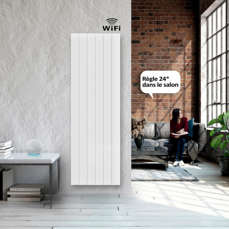 Radiador eléctrico conectado a inercia seca 2000 W HJM AVA V WIFI - Imagen 2