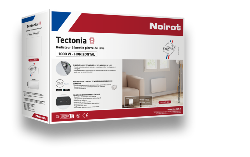 Radiador eléctrico conectado a inercia seca 2000 W TECTONIA NOIROT - Imagen 5